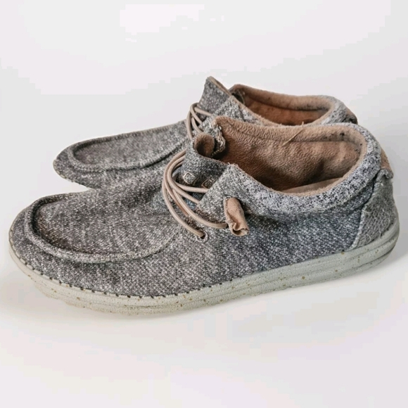 Womens Hey Dude Cindy Dark Grey Size 9 Slip On Loafer Casual Shoes - Picture 2 of 8